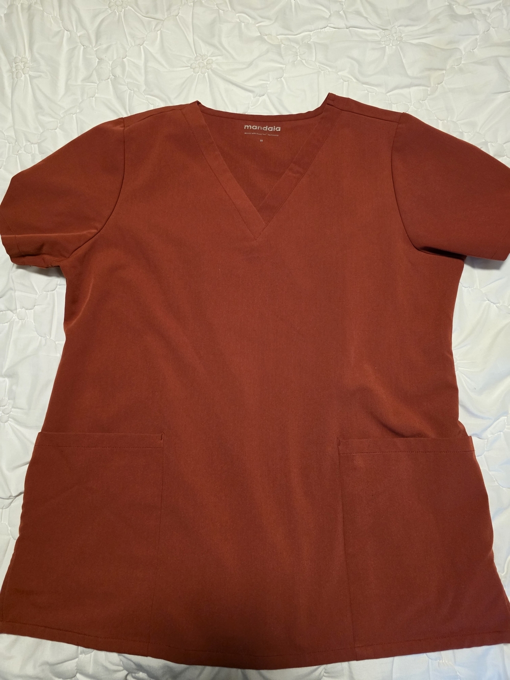 Mandala Women's  Scrub Set in Rust